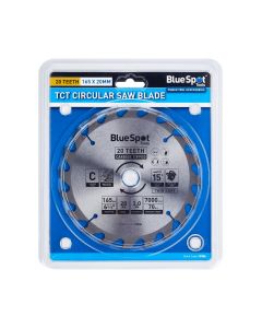 Blue Spot Tools 165mm x 20mm TCT Circular Saw Blade (20 Teeth)