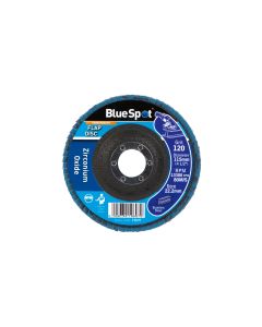 Blue Spot Tools 115mm (4.5") 120 Grit Zirconium Oxide Flap Disc