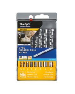 Blue Spot Tools 8 PCE Masonry Drill Bit Set (3-10mm)