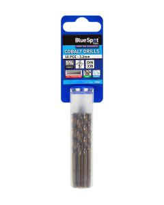 Blue Spot Tools 10 PCE Cobalt Drills (3.2mm)