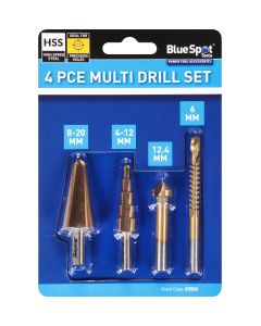 Blue Spot Tools 4 PCE Multi Drill Set