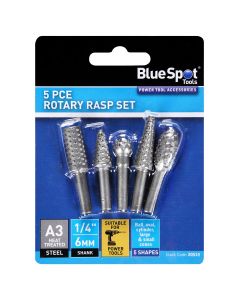 Blue Spot Tools 5 PCE Rotary Rasp Set