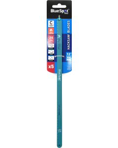 Blue Spot Tools 5 PCE 300mm (12") 24TPI Hacksaw Blades