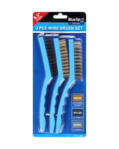 BLUE SPOT TOOLS  215MM (8.5") 3PCE WIRE BRUSH SET