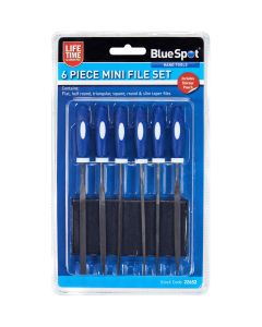 Blue Spot Tools 6 PCE 150mm (6") Mini File Set With Pouch