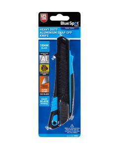 Blue Spot Tools Heavy Duty Aluminium Snap Off Knife 18mm Blade