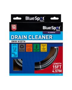 Blue Spot Tools Drain Cleaner 8MM X 15FT