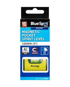 Blue Spot Tools 100MM (4") Magnetic Pocket Spirit Level