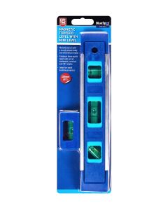 Blue Spot Tools 225mm (9") Magnetic Torpedo Level With Mini Level