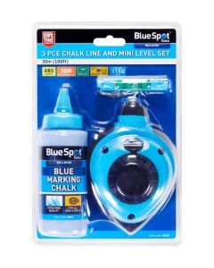 Blue Spot Tools 30Mtr (100ft) 3Pce Chalk Line And Mini Level Set