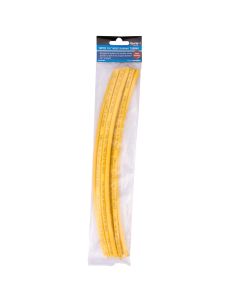 Blue Spot Tools 10 PCE 300mm (12") 1/4" Yellow Heat Shrink Tubing