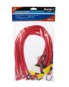 Blue Spot Tools 6 PCE 60cm Bungee Cord Set