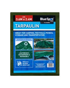 Blue Spot Tools Green 3.6M X 2.4M Tarpaulin
