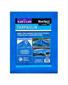 Blue Spot Tools Blue 5.4M X 3.6M Tarpaulin