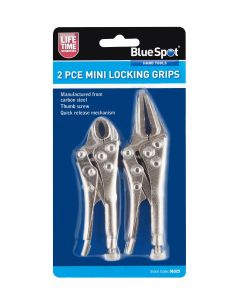 Blue Spot Tools 2 PCE 100mm & 125mm (4" & 5") Mini Locking Plier Set