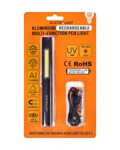 Electralight Aluminium Rechargeable Multi-Function Pen Light