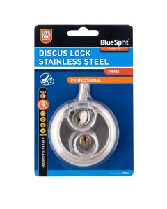 Blue Spot Tools 70mm Discus Lock Stainless Steel