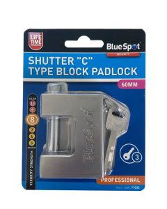 Blue Spot Tools 60mm Shutter "C" Type Block Padlock